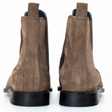 Men’s Brown Suede Chelsea Slip-On Boots