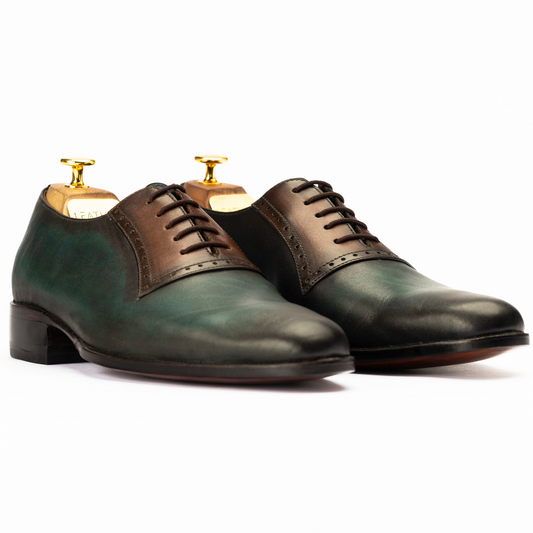 The Bramwell | Green Patina Oxford