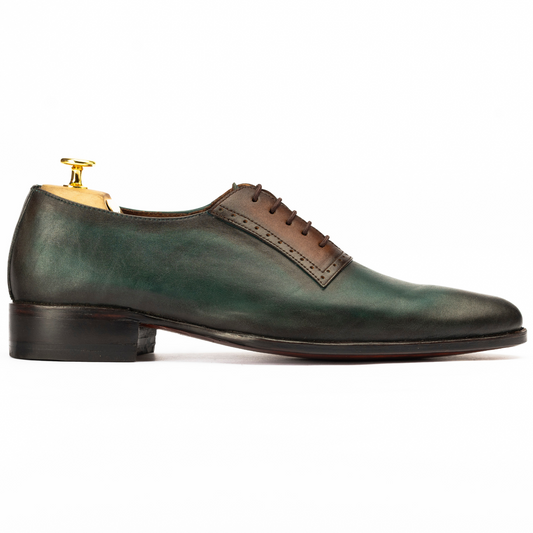 The Bramwell | Green Patina Oxford