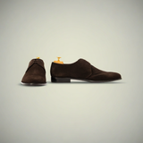 Men’s Brown Suede Derby Formal Lace-Up Shoes
