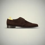 Men’s Brown Suede Derby Formal Lace-Up Shoes