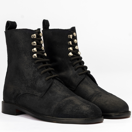 The Cormac | Black Suede Derby
