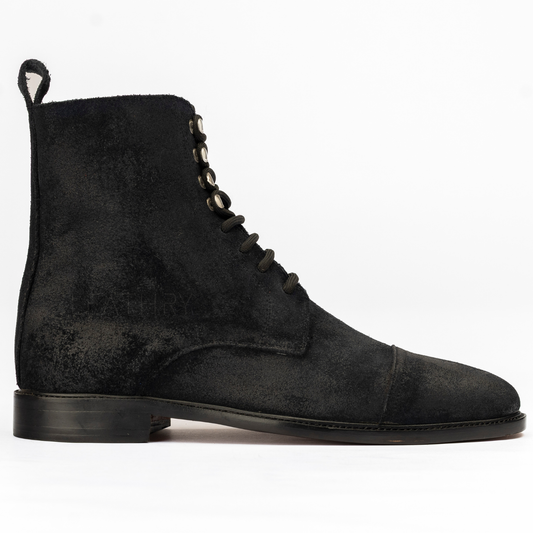 The Cormac | Black Suede Derby