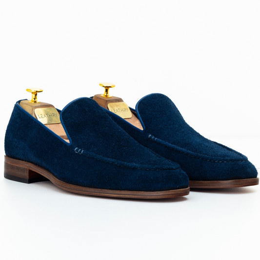 The Emeric | Blue Seude Slip On