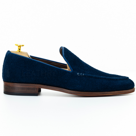 The Emeric | Blue Seude Slip On