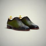Men’s Green Handcrafted Leather Oxford Dress Shoes