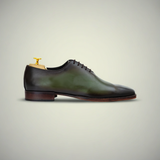 Men’s Green Handcrafted Leather Oxford Dress Shoes
