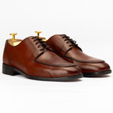 Men’s Brown Leather Split-Toe Derby Formal Shoes