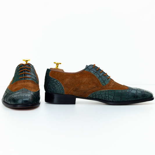 The Greer | Suede Leather Wingtip