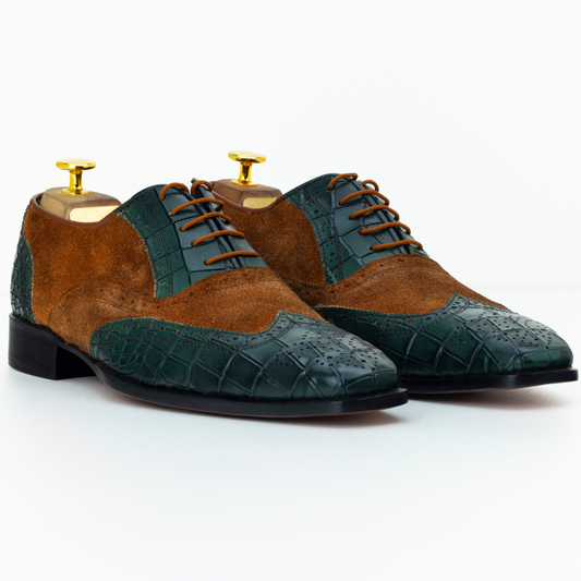 The Greer | Suede Leather Wingtip