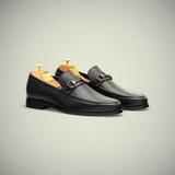 Men’s Brown Pebbled Leather Slip-On Loafer Shoes