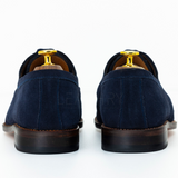 Men’s Black Leather Slip-On Lace Hybrid Dress Shoes