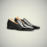 The Kaelen | Black Patent Slip On