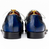 Men’s Hand-Painted Leather Wingtip Brogue Oxford Shoes