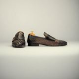 The Prescott | Woven & Croc Embossed