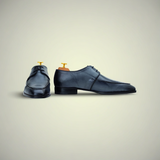 Men’s Brown Leather Apron Toe Derby Dress Shoes