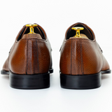 Men’s Black Leather Split-Toe Derby Dress Shoes