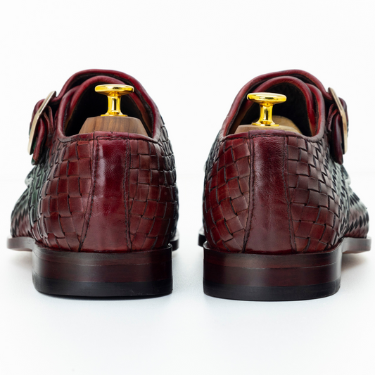 The Thoren | Woven Leather Monk Strap