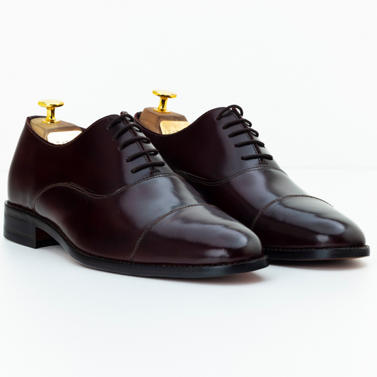 The Verren | Handmade Burgundy Oxford