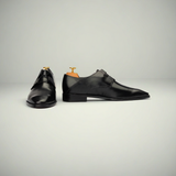 Men’s Brown Leather Plain Toe Lace-Up Dress Shoes