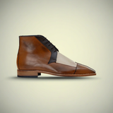 Men’s Brown Leather Split-Toe Derby Formal Shoes