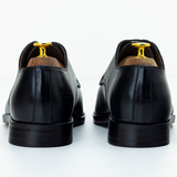 Men’s Black Full-Grain Leather Derby Dress Shoes