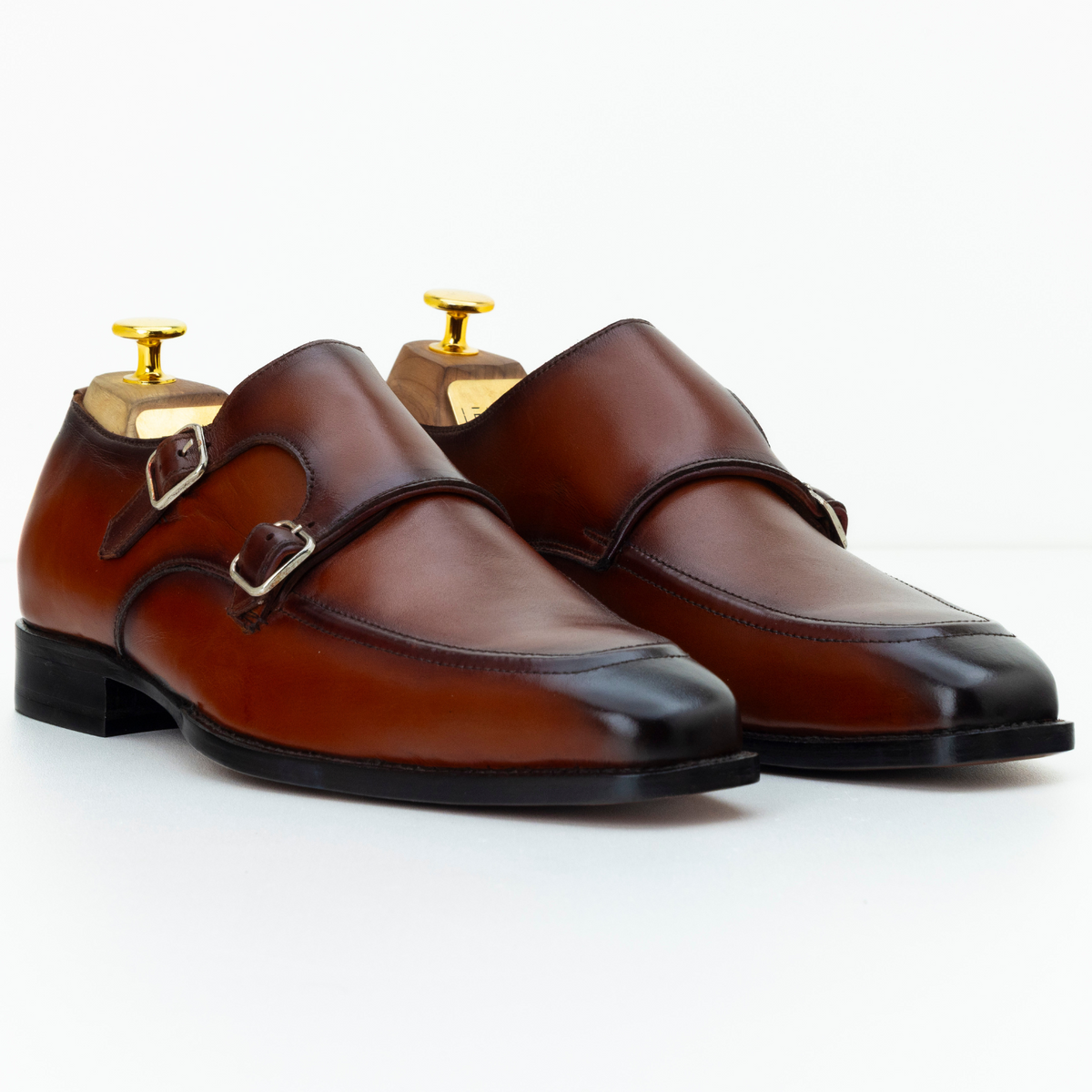 The Ansel | Brown Leather Monk Strap