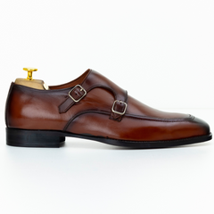 The Ansel | Brown Leather Monk Strap