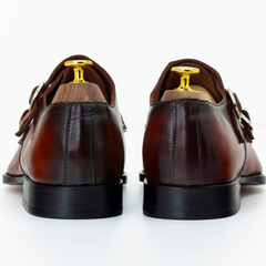 The Ansel | Brown Leather Monk Strap