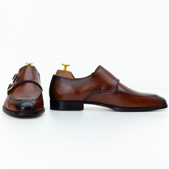 The Ansel | Brown Leather Monk Strap
