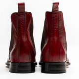 Men’s Sleek Burgundy Leather Chelsea Boots