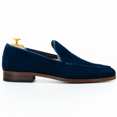 The Emeric | Blue Seude Slip On