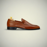 Men’s Full-Grain Calf Leather Slip-On Dress Shoes
