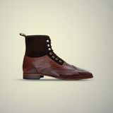 Men’s Brown Leather Lace-Up Ankle Boots
