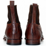 Men’s Brown Leather Lace-Up Ankle Boots