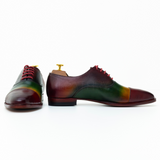 Men’s Multi-Color Leather Cap Toe Oxford Dress Shoes