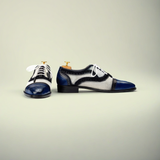 Men’s Hand-Painted Leather Wingtip Brogue Oxford Shoes