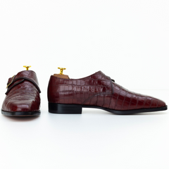 The Ogden | Alligator Texture Monk Strap