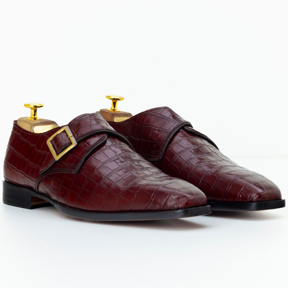 The Ogden | Alligator Texture Monk Strap
