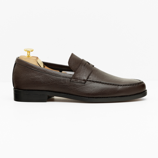 The Osric | Pebbled Leather Loafer