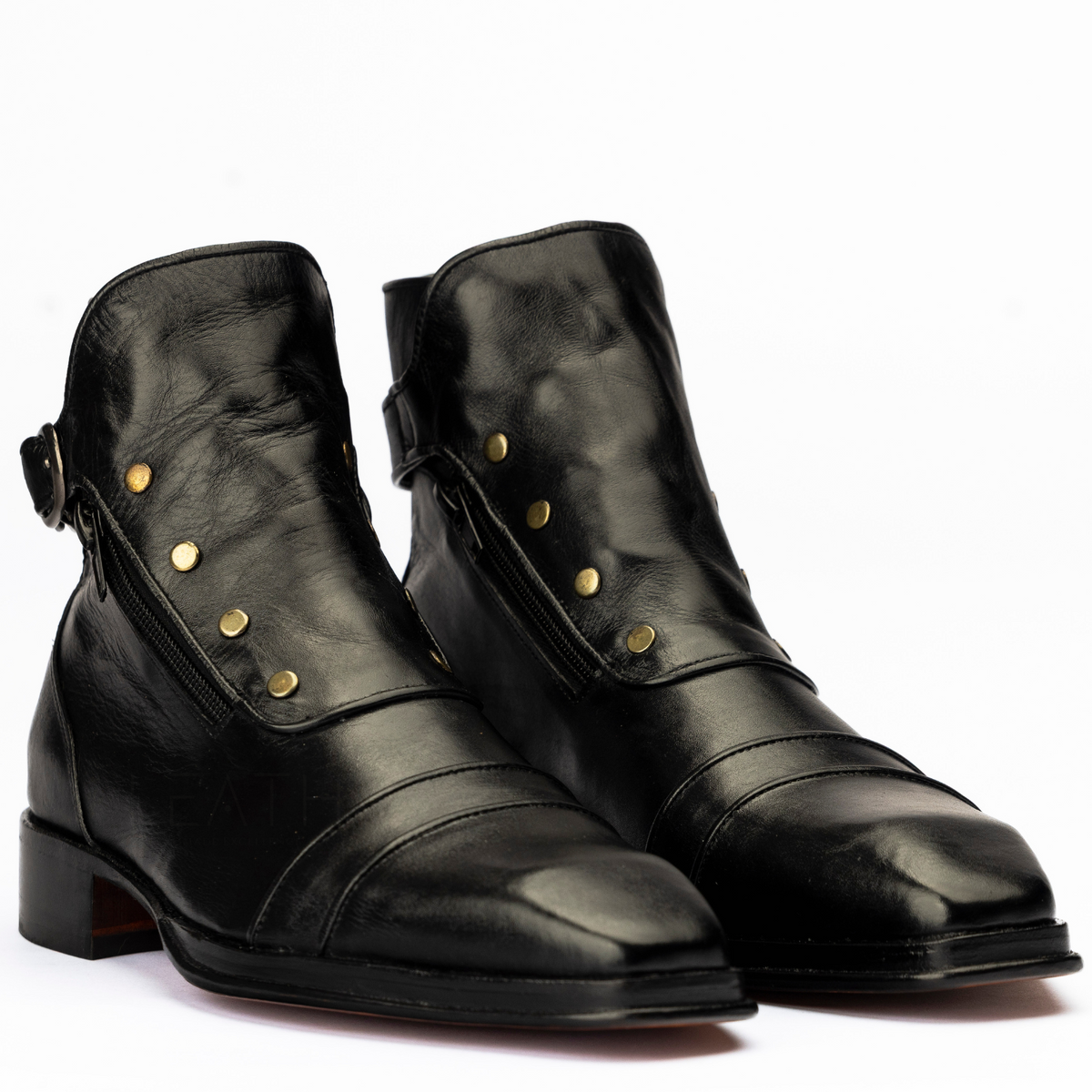 The Pierce | Black Patina Military Style