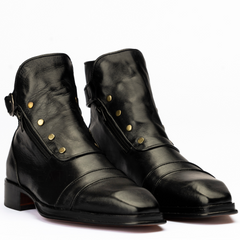 The Pierce | Black Patina Military Style