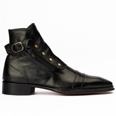 The Pierce | Black Patina Military Style