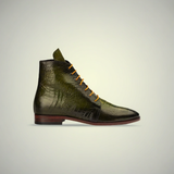 The Prynn | Green Crocodile Texture