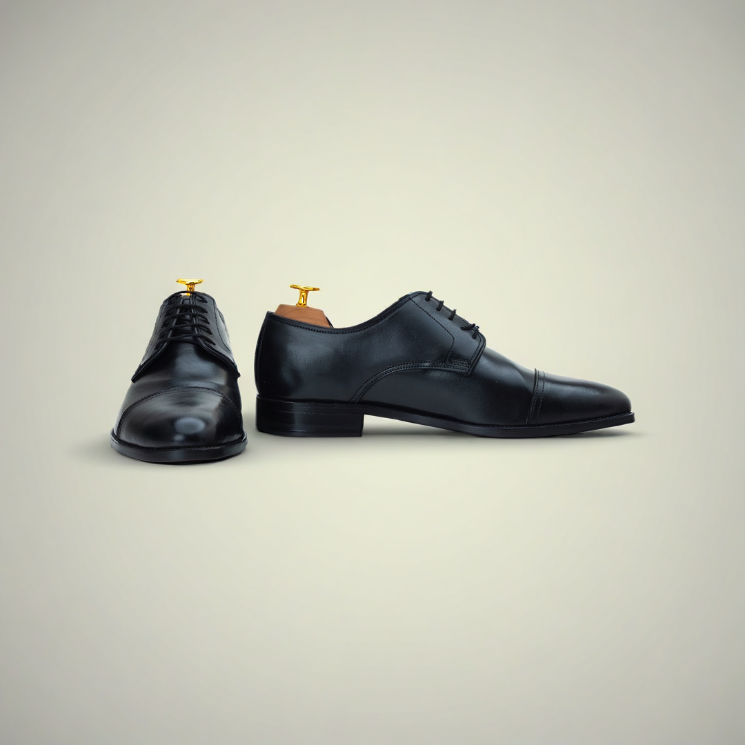 Men’s Black Leather Formal Oxford Dress Shoes