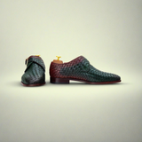 The Thoren | Woven Leather Monk Strap