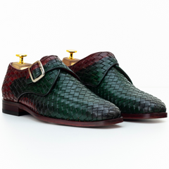 The Thoren | Woven Leather Monk Strap