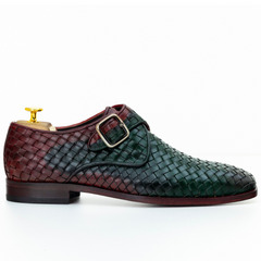 The Thoren | Woven Leather Monk Strap