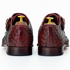 The Thoren | Woven Leather Monk Strap