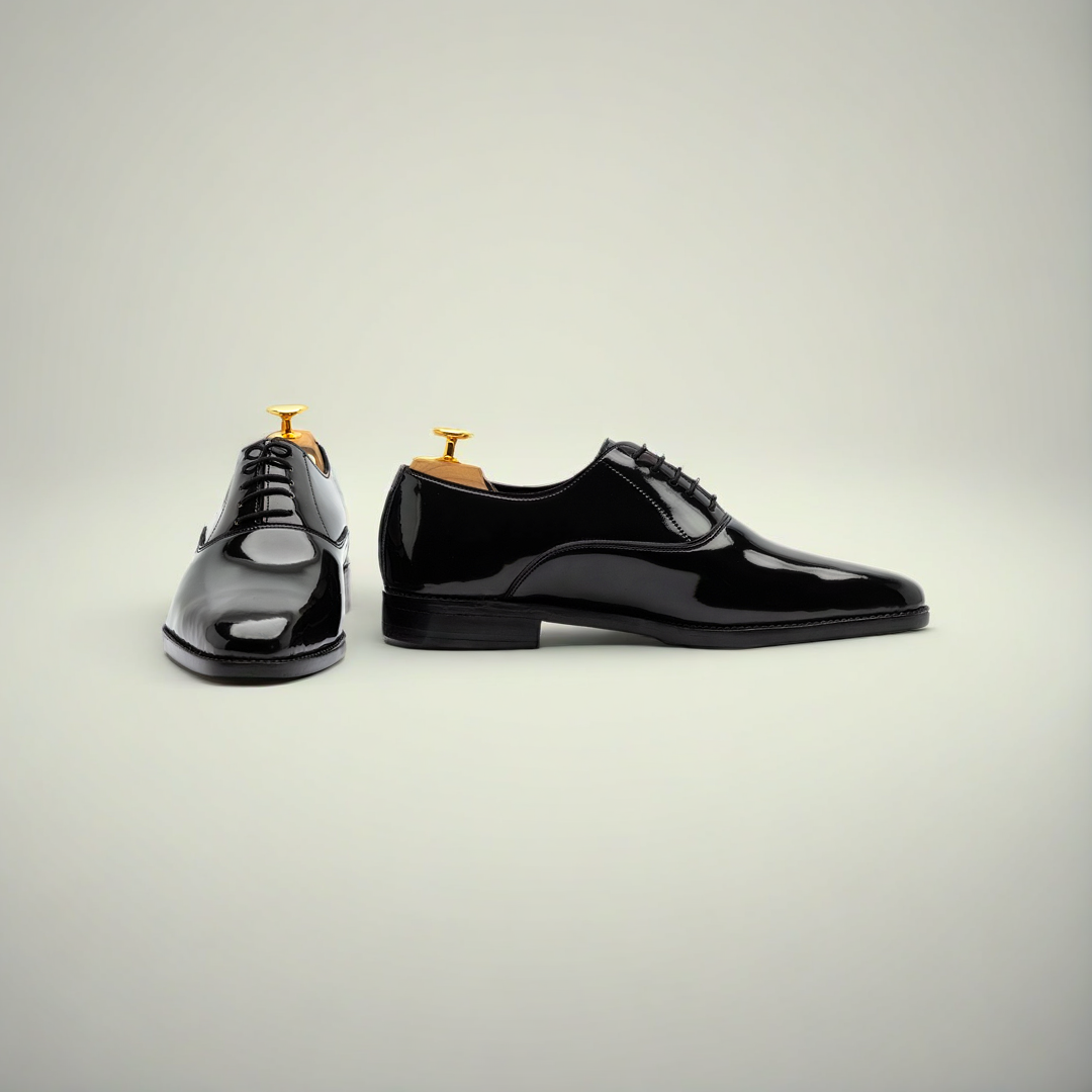 Men’s Black Patent Leather Formal Dress Shoes